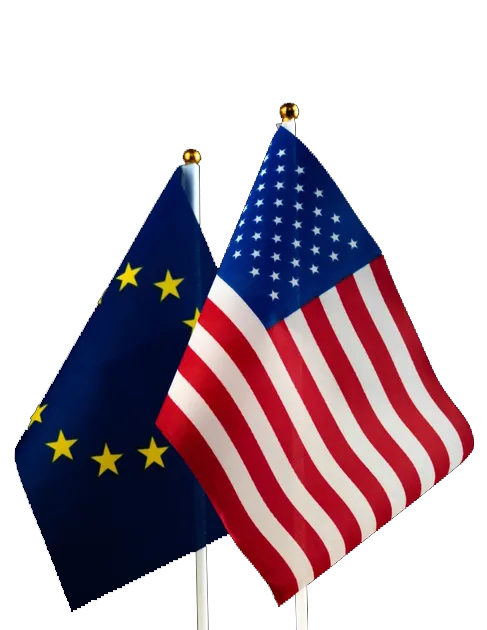 USA EU Flags